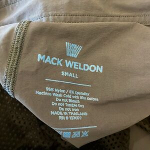 Mack Weldon Shorts Mens‎ S Slate Blue 7" Ins. Performance Athletic Nylon Stretch